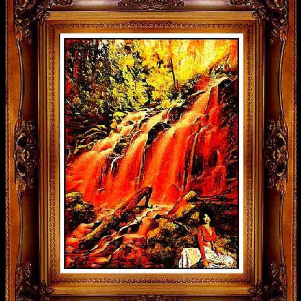 "Red Waterfall"